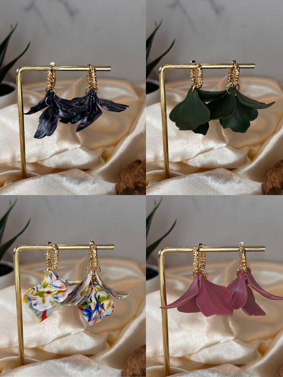 Fan Out Petal Hoops