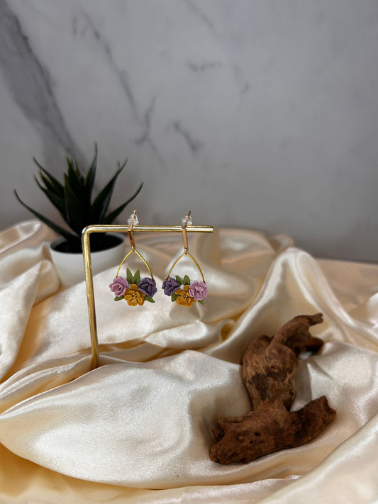 Teardrop Floral Earrings
