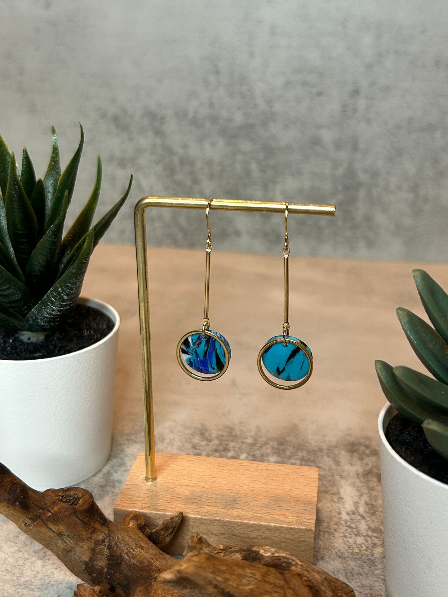 Dangly Circle Earrings