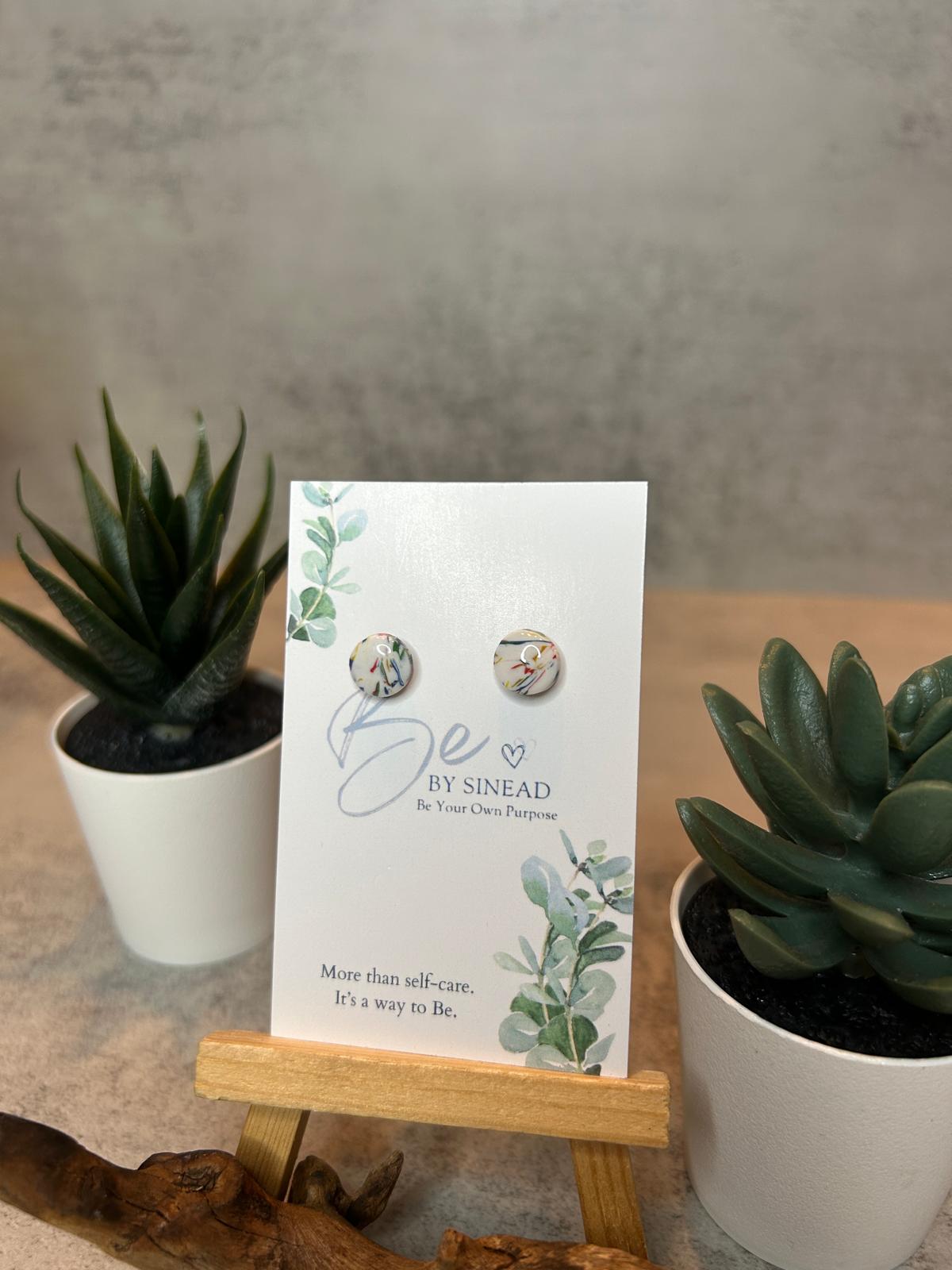 The Circle Marble Studs