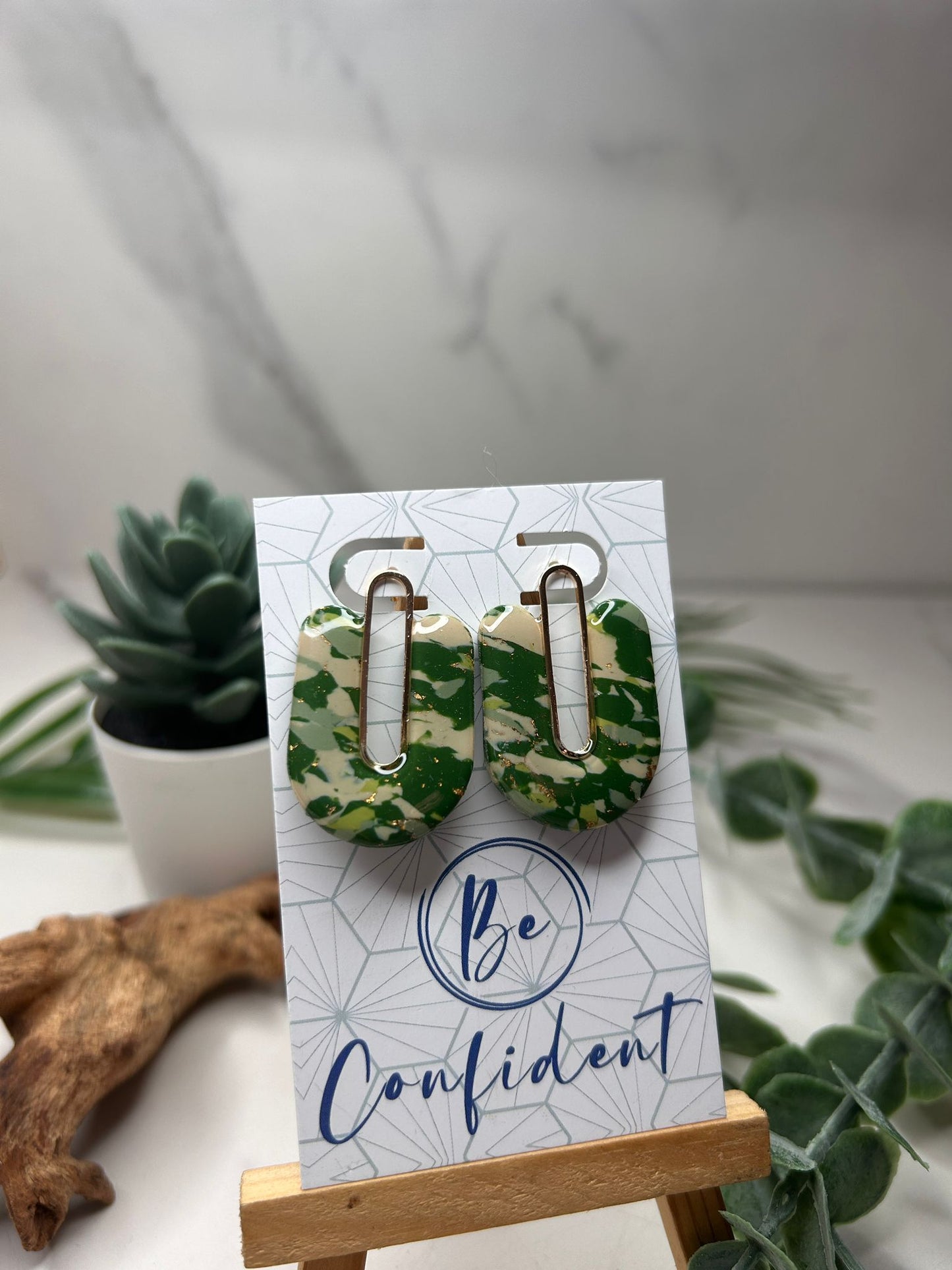 The Statement Marble Earrings