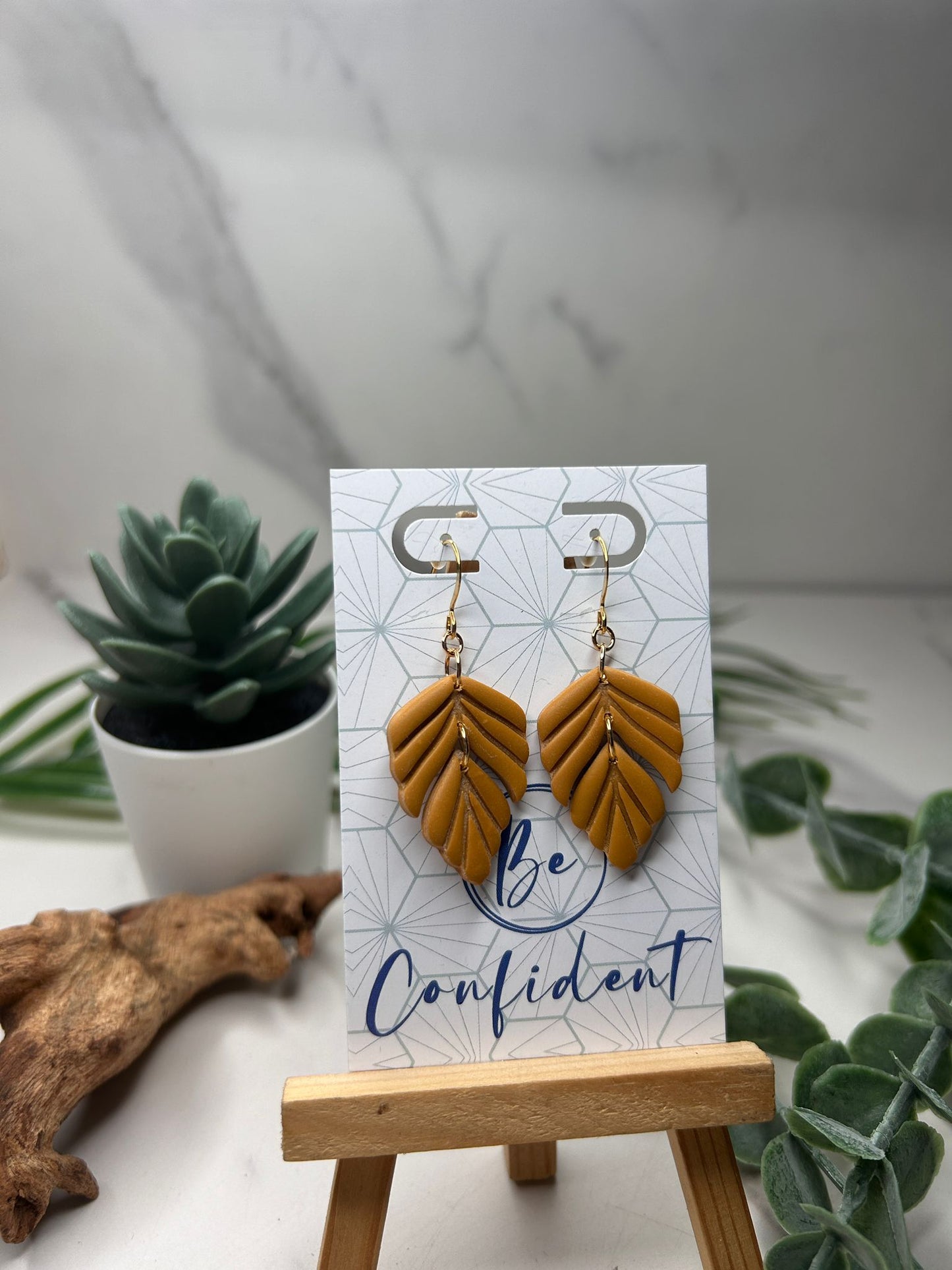 The Feather Drop Earrings