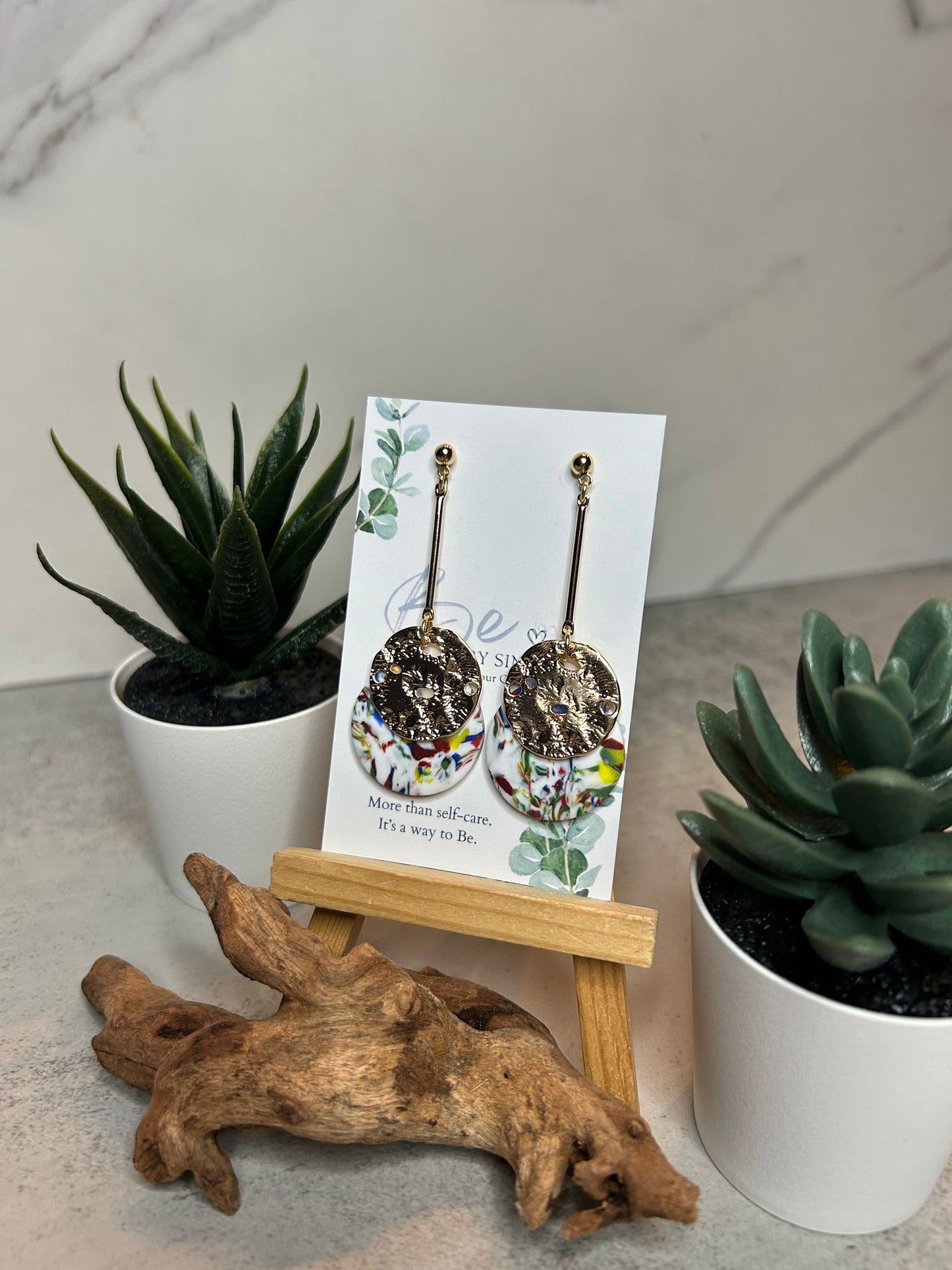 Double Circle Bar Dangle