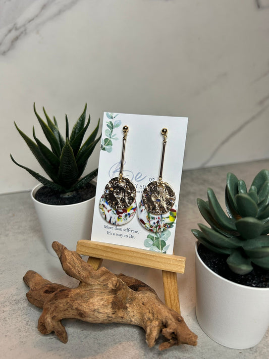 Double Circle Bar Dangle