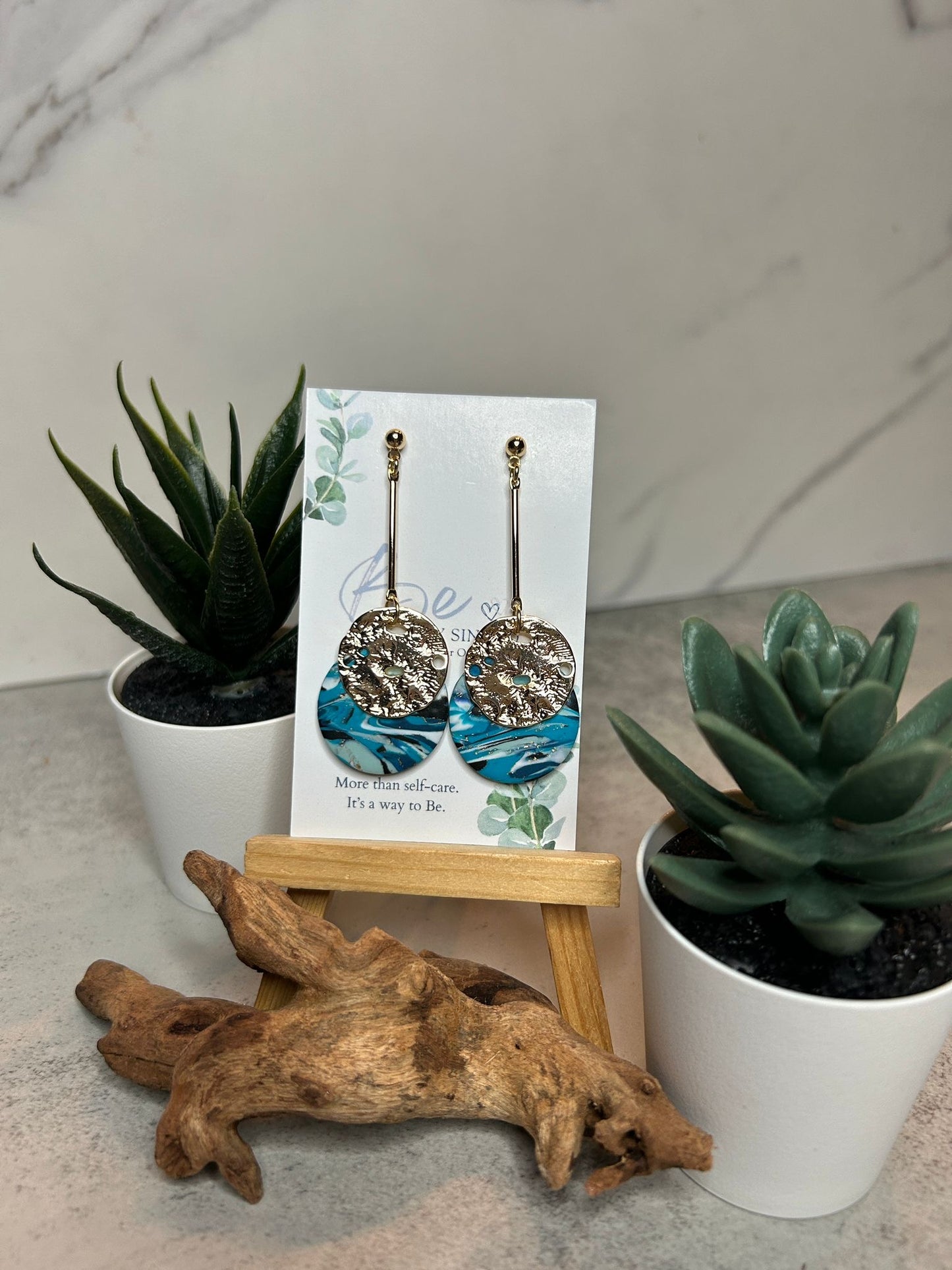Double Circle Bar Dangle