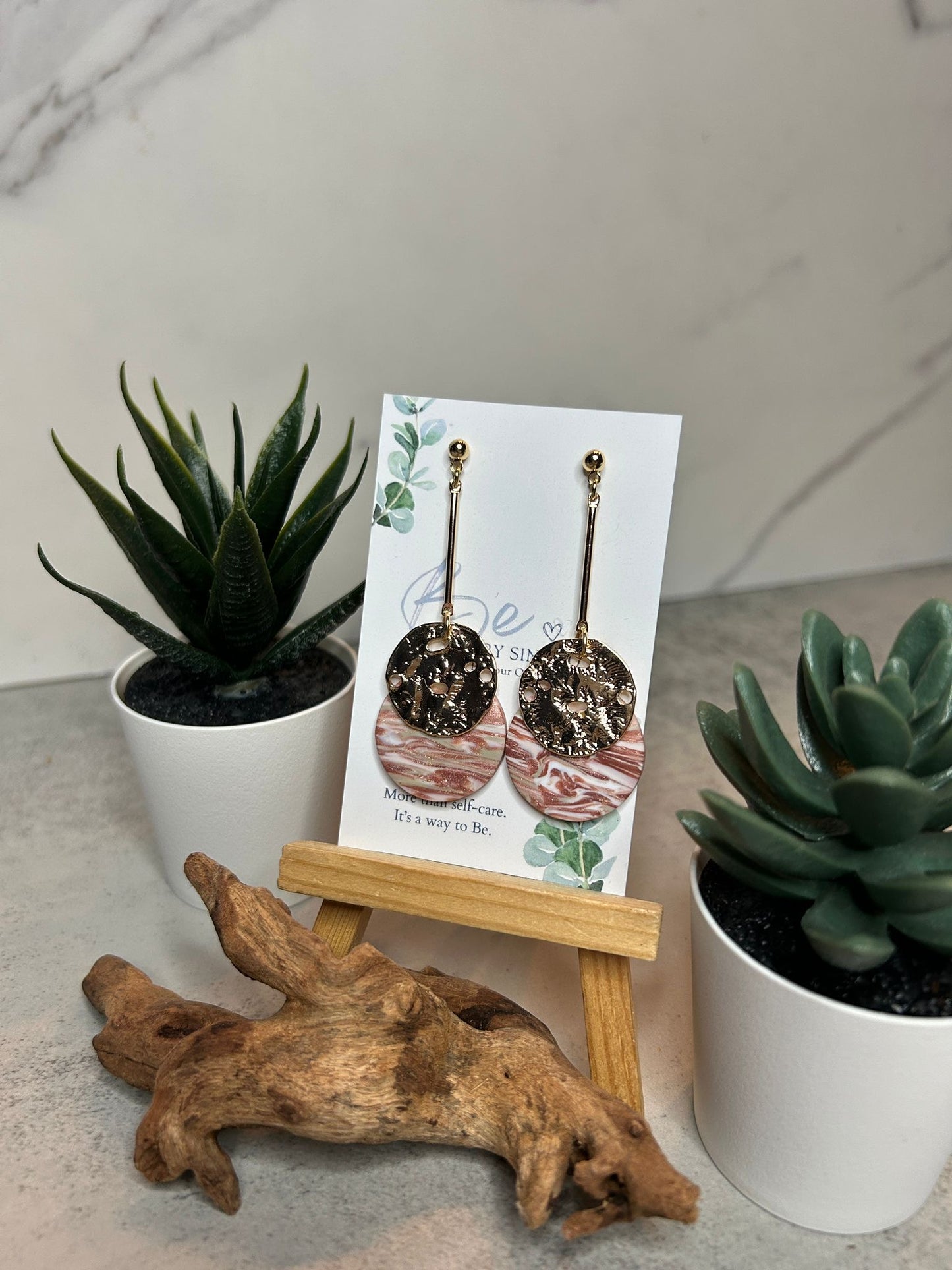Double Circle Bar Dangle