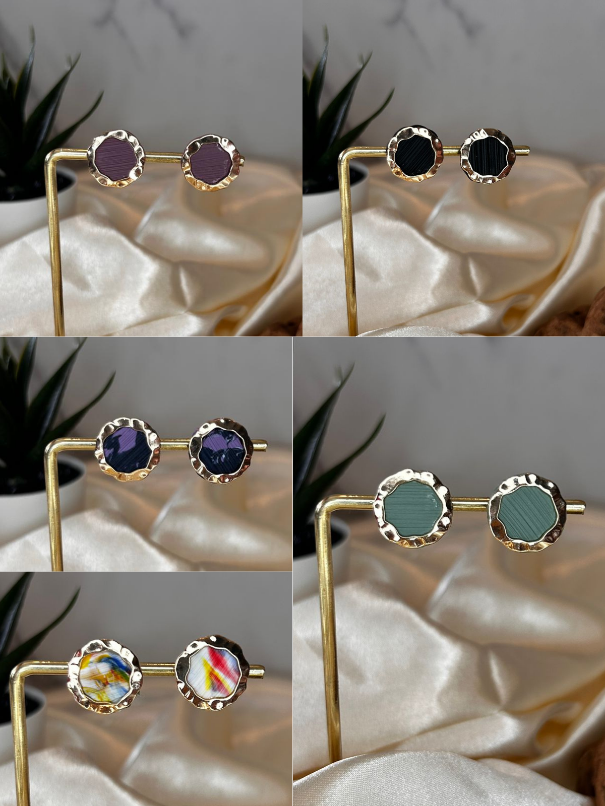 Gold Rim Studs