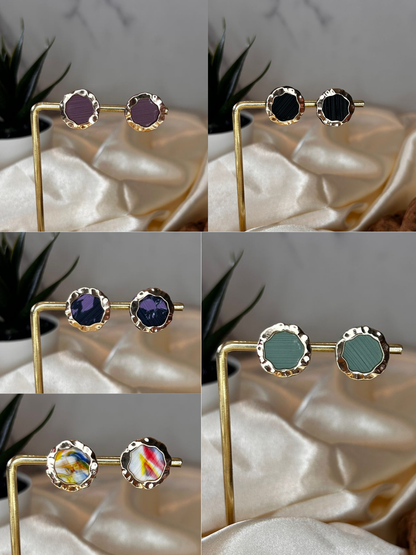 Gold Rim Studs
