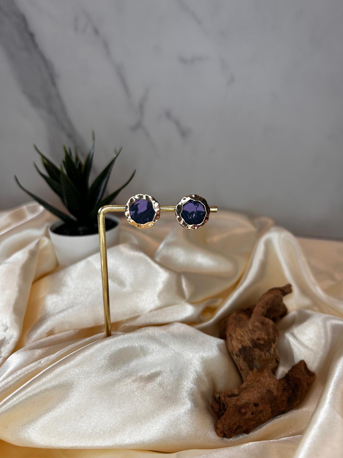 Gold Rim Studs
