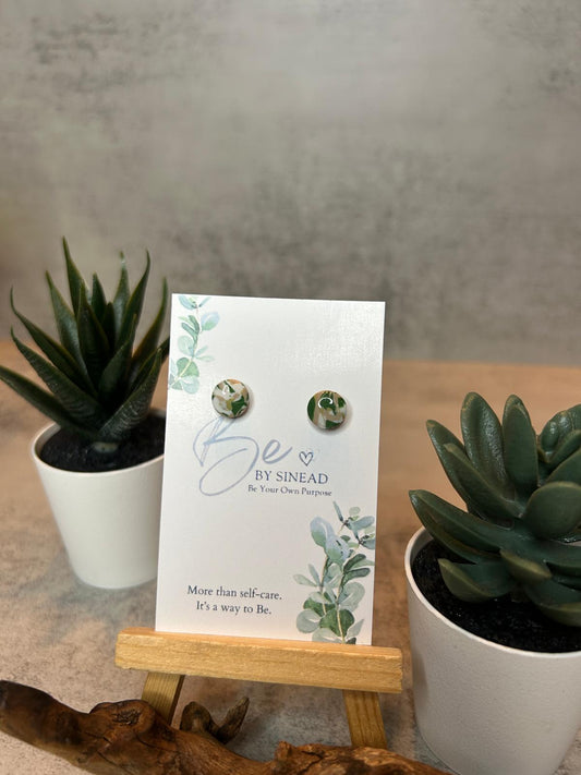 The Circle Marble Studs