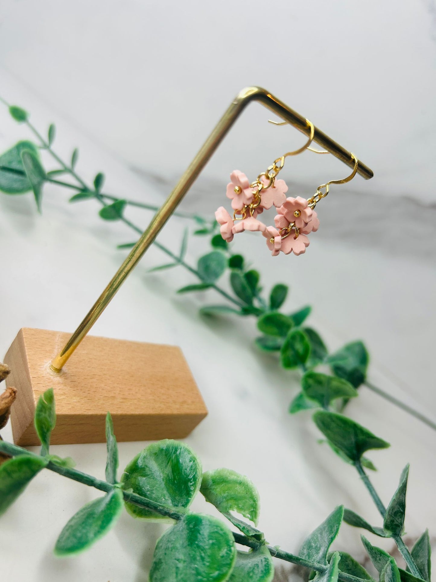 PRE ORDER Charity Cherry Blossom Pink Drop Earrings