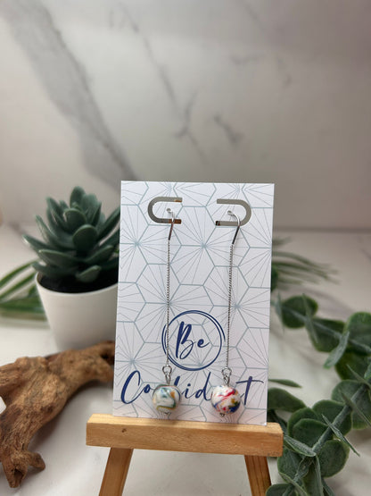 Drop Marble Earrings