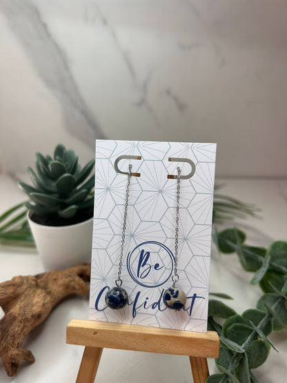 Drop Marble Earrings