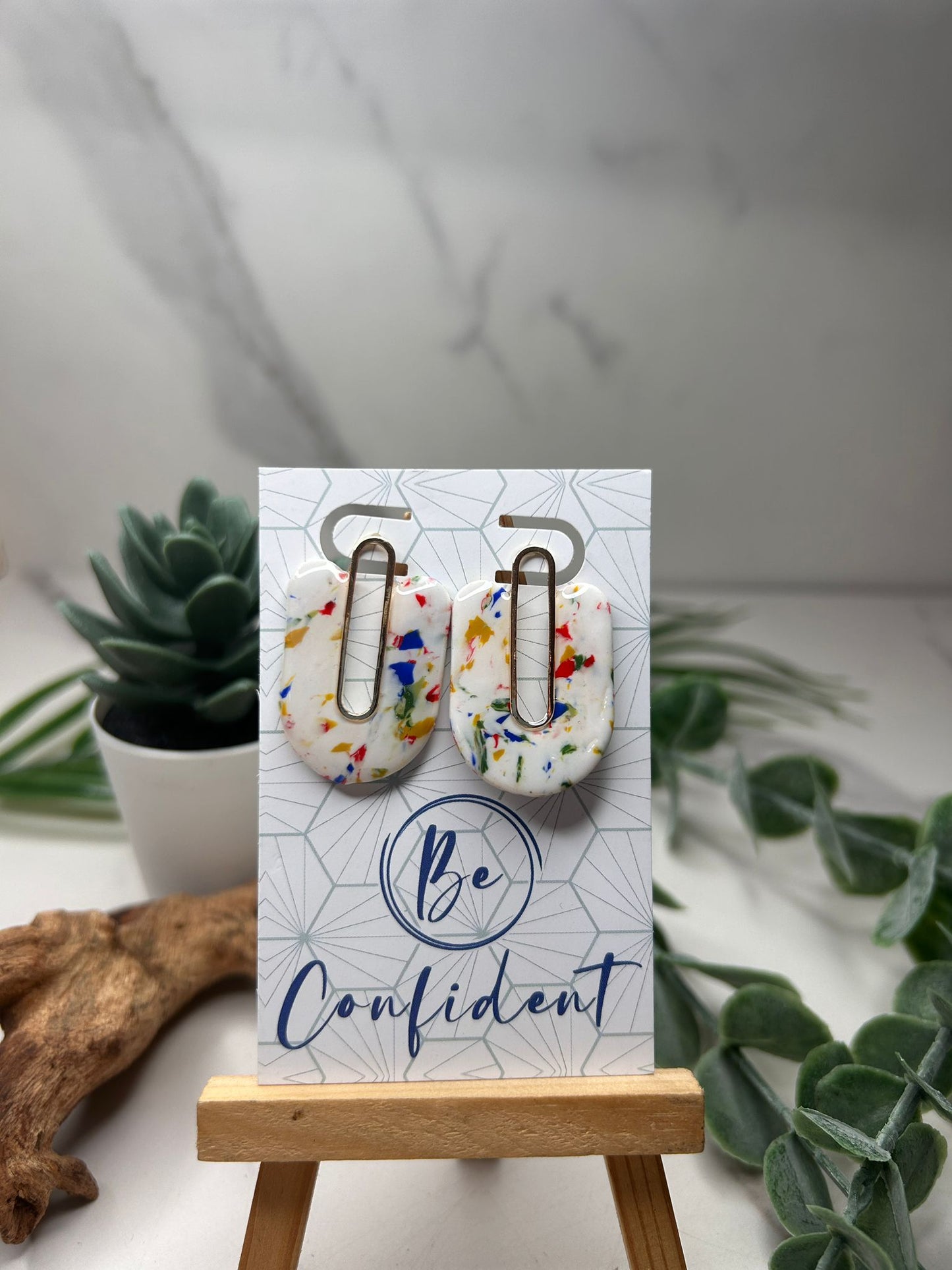 The Statement Marble Earrings