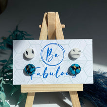 Load image into Gallery viewer, Double pack of studs black/white/teal
